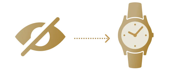 転売バレ防止を表すイラスト