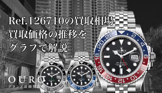 Ref.126710BLNR/BLRO/GRNRの買取相場｜買取価格の推移をグラフで解説【ロレックスGMTマスター II】