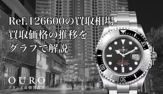 Ref.126600の買取相場｜買取価格の推移をグラフで解説【ロレックスシードゥエラー】