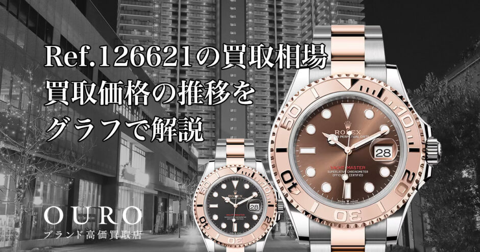 Ref.126621の買取相場｜買取価格の推移をグラフで解説【ロレックス ヨットマスター 40】