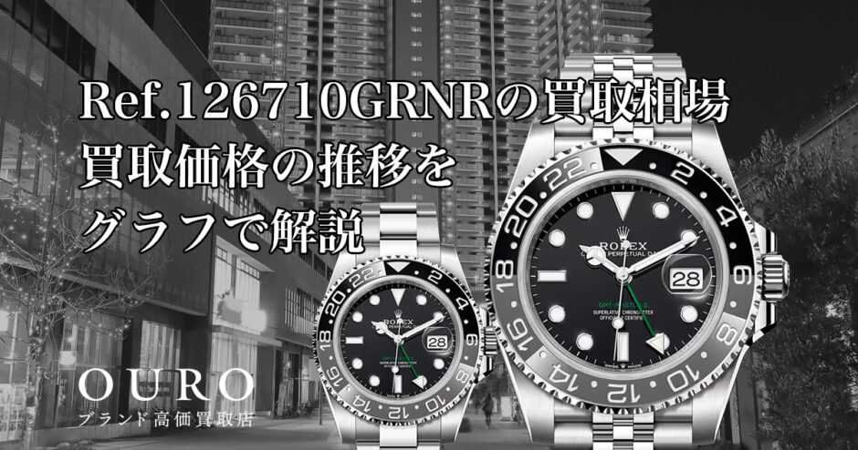 Ref.126710GRNRの買取相場｜買取価格の推移をグラフで解説【ロレックスGMTマスター II】