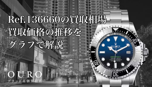 Ref.136660の買取相場｜買取価格の推移をグラフで解説【ロレックスシードゥエラーディープシー】