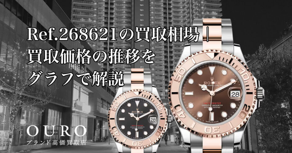Ref.268621の買取相場｜買取価格の推移をグラフで解説【ロレックスヨットマスター 37】