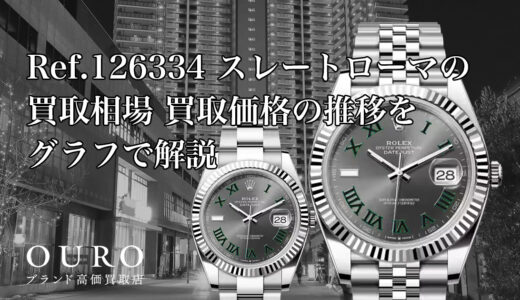 Ref.126334 スレートローマの買取相場｜買取価格の推移をグラフで解説【ロレックス デイトジャスト41】
