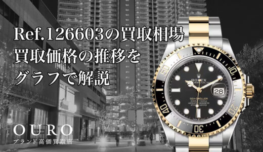 Ref.126603の買取相場｜買取価格の推移をグラフで解説【ロレックスシードゥエラー】