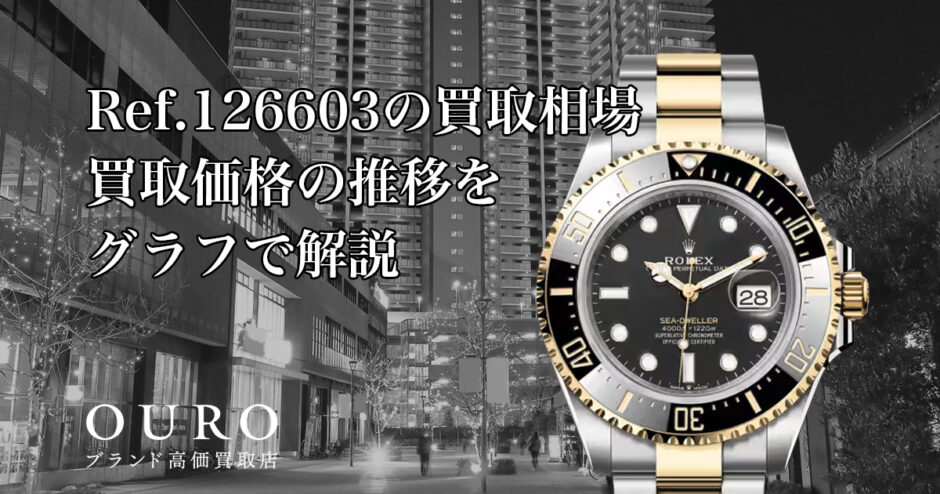 Ref.126603の買取相場｜買取価格の推移をグラフで解説【ロレックスシードゥエラー】