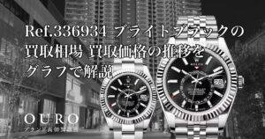 Ref.336934 ブライトブラックの買取相場｜買取価格の推移をグラフで解説【ロレックス スカイドゥエラー】