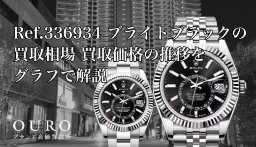 Ref.336934 ブライトブラックの買取相場｜買取価格の推移をグラフで解説【ロレックス スカイドゥエラー】