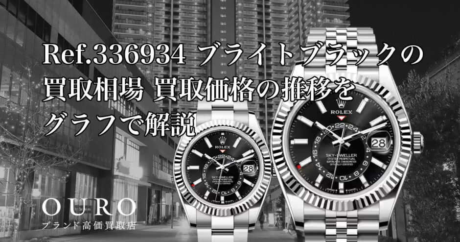 Ref.336934 ブライトブラックの買取相場｜買取価格の推移をグラフで解説【ロレックス スカイドゥエラー】