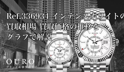 Ref.336934 インテンスホワイトの買取相場｜買取価格の推移をグラフで解説【ロレックス スカイドゥエラー】