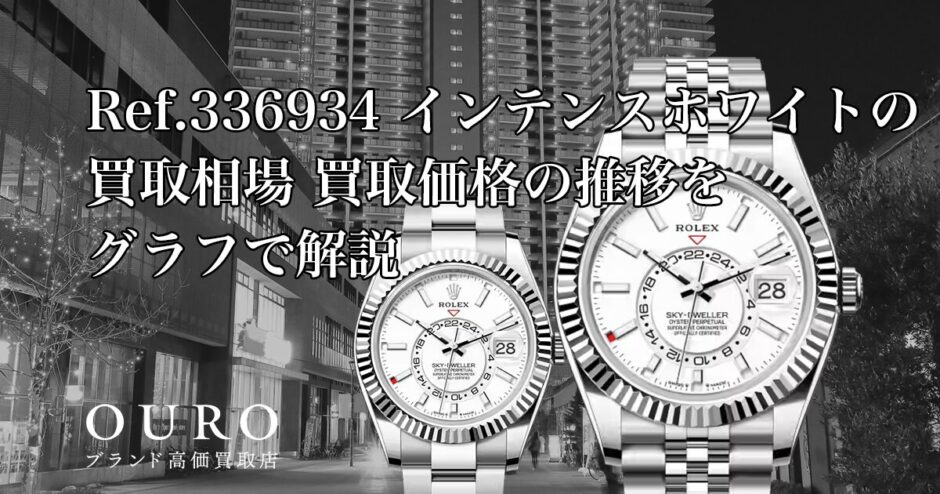 Ref.336934 インテンスホワイトの買取相場｜買取価格の推移をグラフで解説【ロレックス スカイドゥエラー】