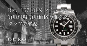 Ref.116710LN ブラックの買取相場｜買取価格の推移をグラフで解説【ロレックス GMTマスターⅡ】