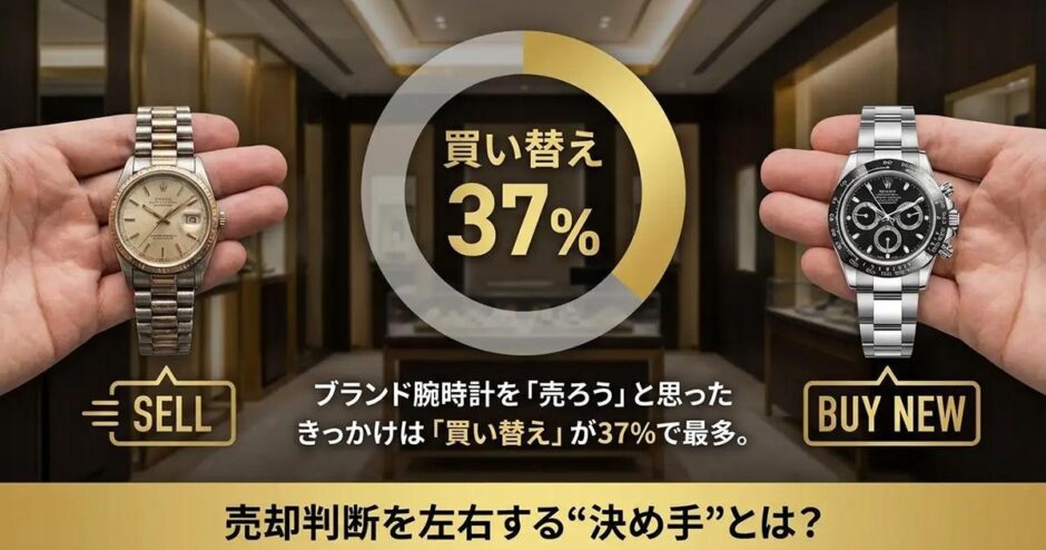 【OURO独自調査】ブランド腕時計を「売ろう」と思った瞬間—200人のデータが明かす、売却判断のリアル