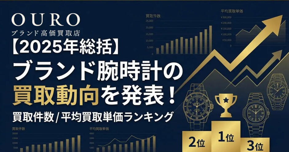 【OURO独自調査】2025年、ブランド腕時計の買取市場はどう動いたか—OUROの全取引データが示す、需要と価値のリアル